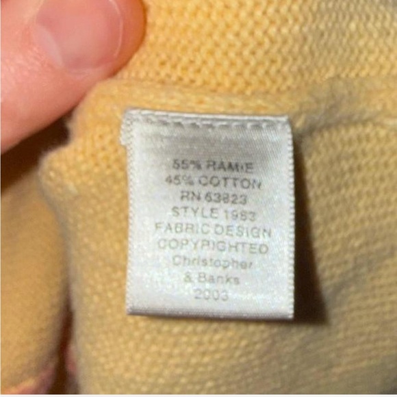 Early Y2K Vintage Christopher & Banks Whimsical Storybook Bunny Cardigan - Picture 5 of 10